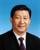 Xi Jinping (Simplified Chinese 习近平, Traditional Chinese 習近平, pinyin: Xí Jìnpíng, born 15 June 1953) is the General Secretary of the Communist Party of China, the President of the People's Republic of China, and the Chairman of the Central Military Commission. As General Secretary, he is also an ex officio member of the CPC Politburo Standing Committee, China's de facto top decision-making body.<br/><br/>

Son of communist veteran Xi Zhongxun, Xi Jinping rose through the ranks politically in China's coastal provinces. He served as the Governor of Fujian between 1999 and 2002, then as Governor and CPC party chief of the neighboring Zhejiang between 2002 and 2007. Following the dismissal of Chen Liangyu, Xi was transferred to Shanghai as the party secretary for a brief period in 2007. Xi was promoted to the Politburo Standing Committee and Central Secretariat in October 2007 and was groomed to become Hu Jintao's successor.<br/><br/>

Xi is now the leader of the People's Republic's fifth generation of leadership. He has called for a renewed campaign against corruption, continued market economic reforms, an open approach to governance, and a comprehensive national renewal under the neologism 'Chinese Dream'.