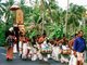 Hindu temple festivals are popular throughout the State of Kerala. A common site at these festivals is at least one exotically caparisoned elephant.