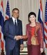 Thailand / USA: US President Barack Obama with Thai Prime Minister Yingluck Shinawatra, Bangkok, 18 November, 2012